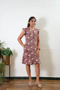 Mauve knitted cotton nighty