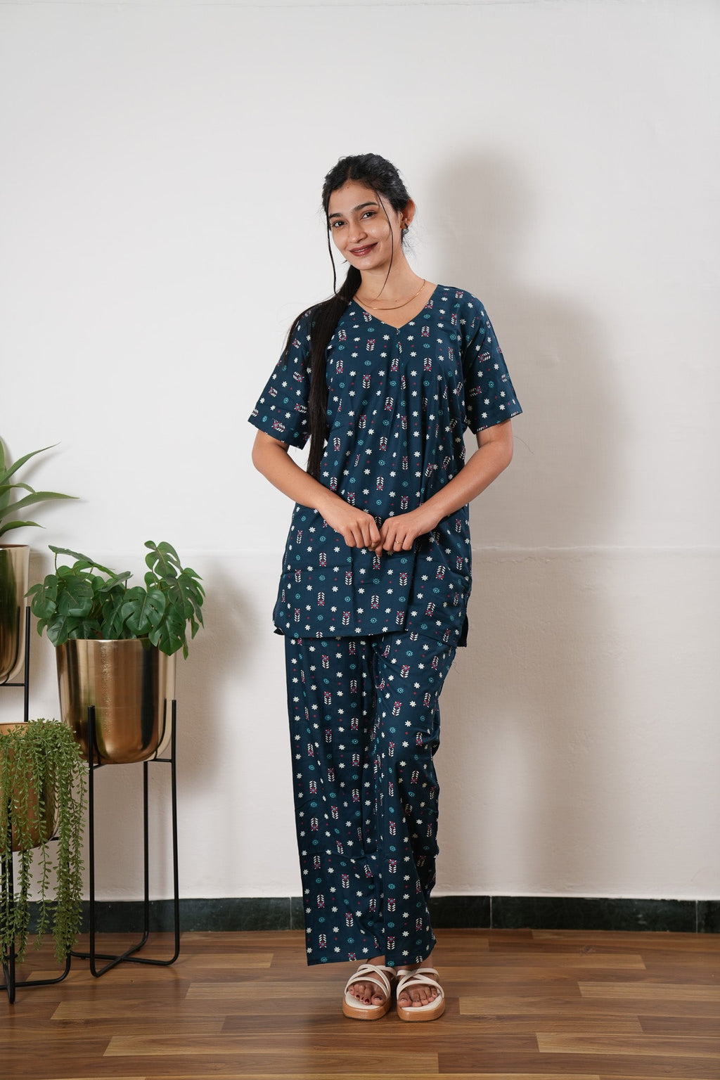 Sapphire cotton lounge sleep wear