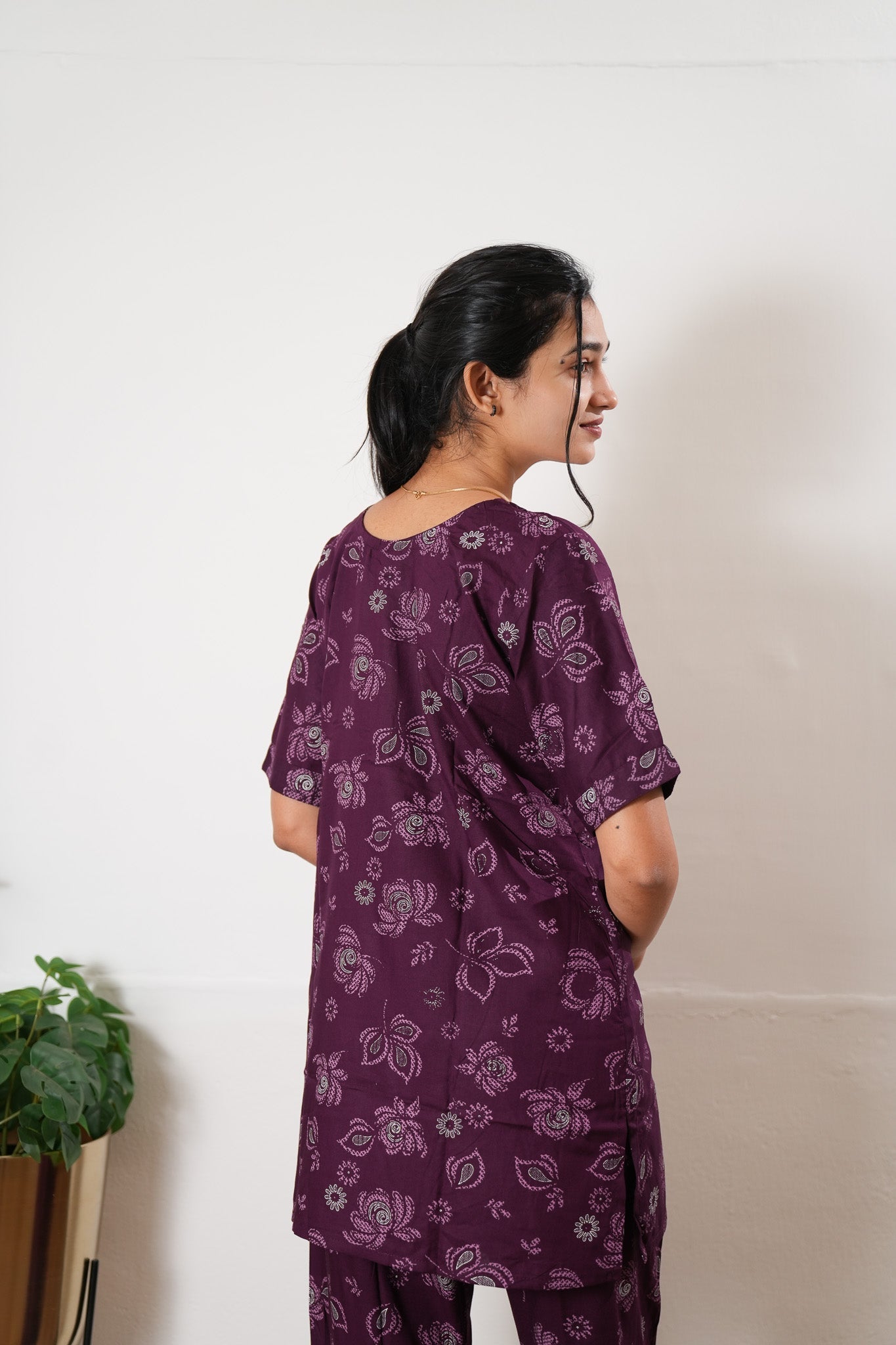 Violet cotton lounge sleep wear