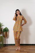 Orange elephant cotton lounge sleep wear