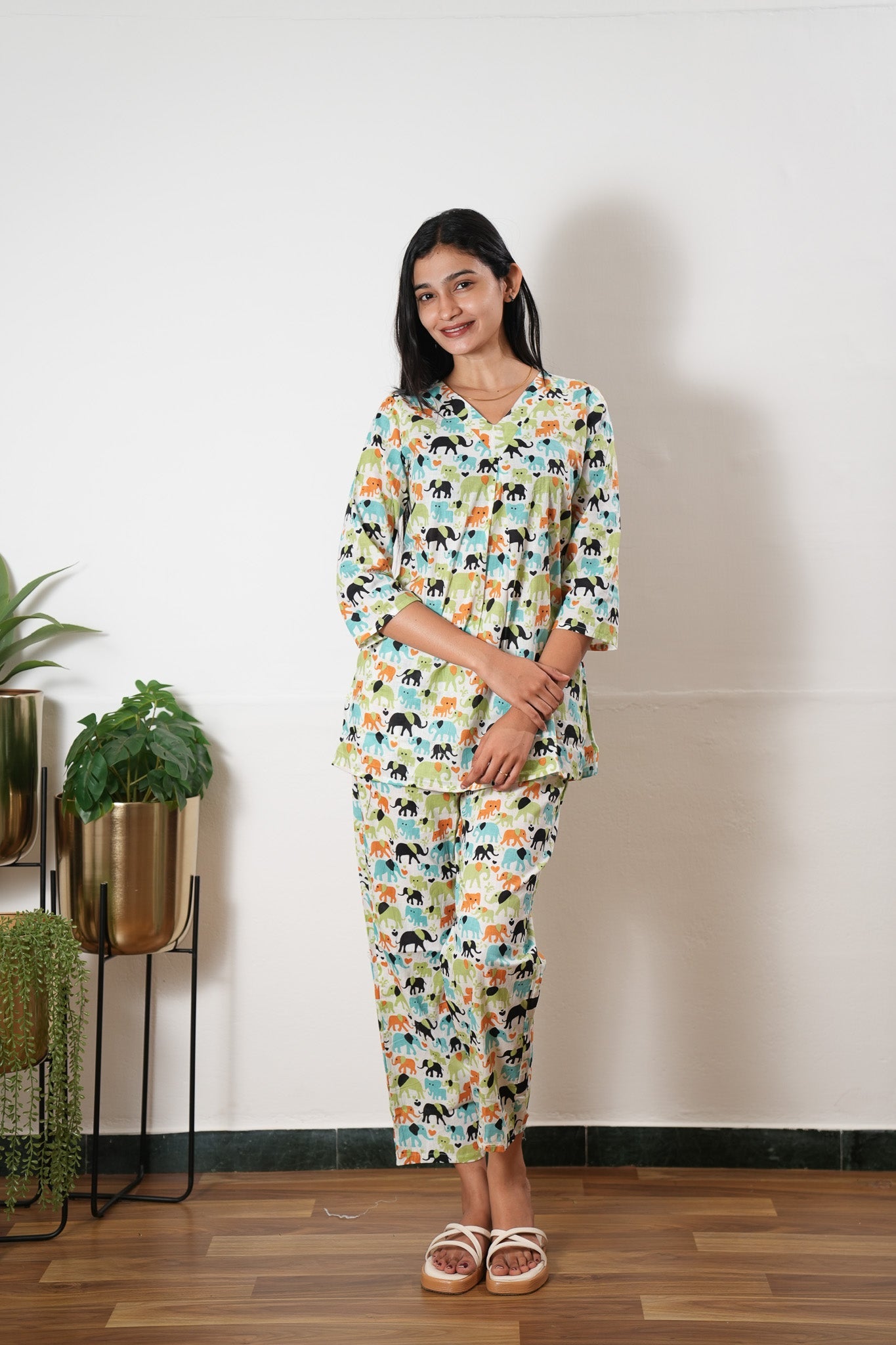 Elephant cotton lounge sleep wear