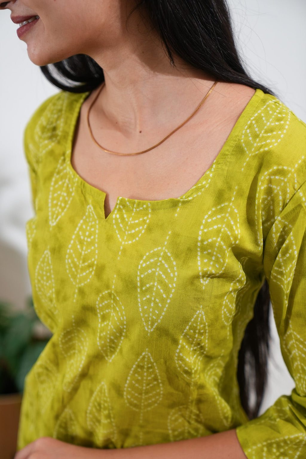 Lemonade round neck cotton co-ords set