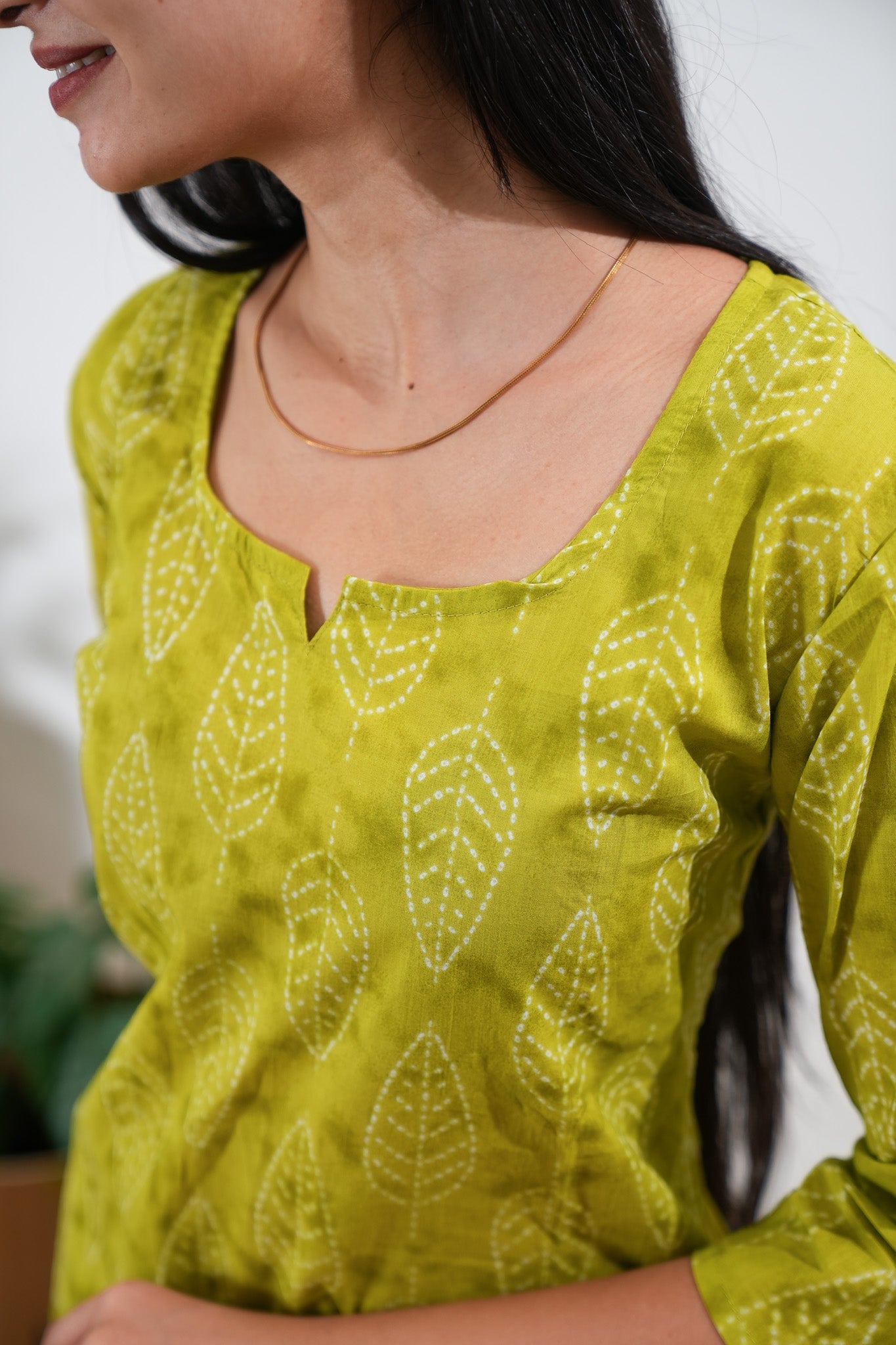 Lemonade round neck cotton co-ords set