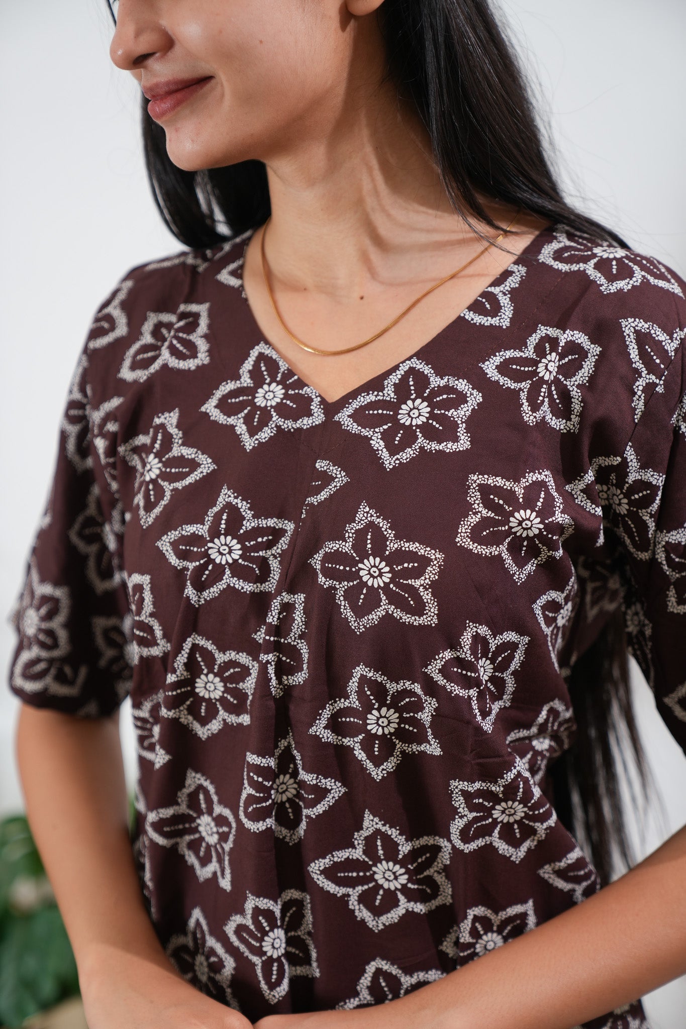 Chocolate brown cotton lounge sleep wear