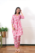 Mauve cotton maternity nursing Comfies
