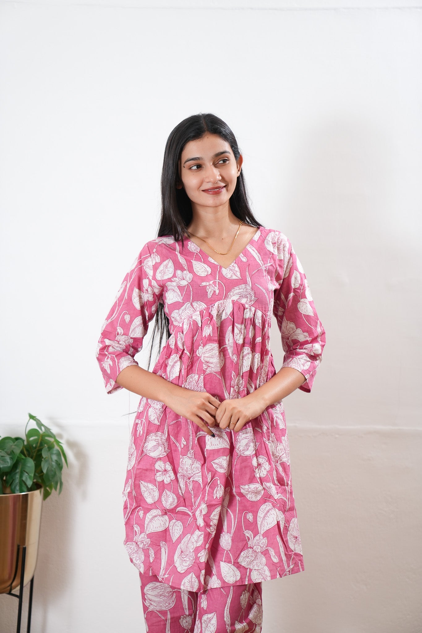 Mauve cotton maternity nursing Comfies