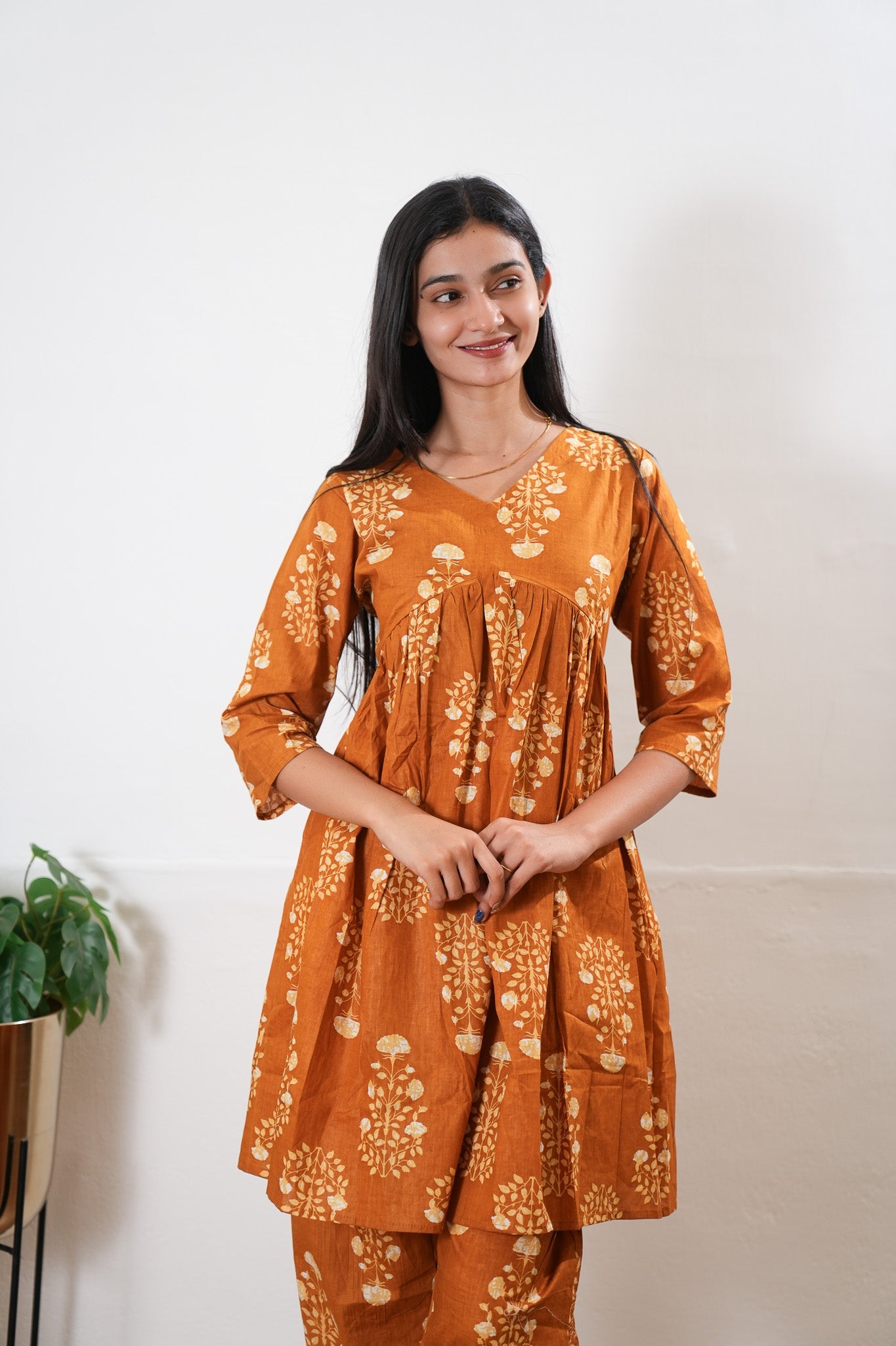 Mustard butta cotton maternity nursing Comfies