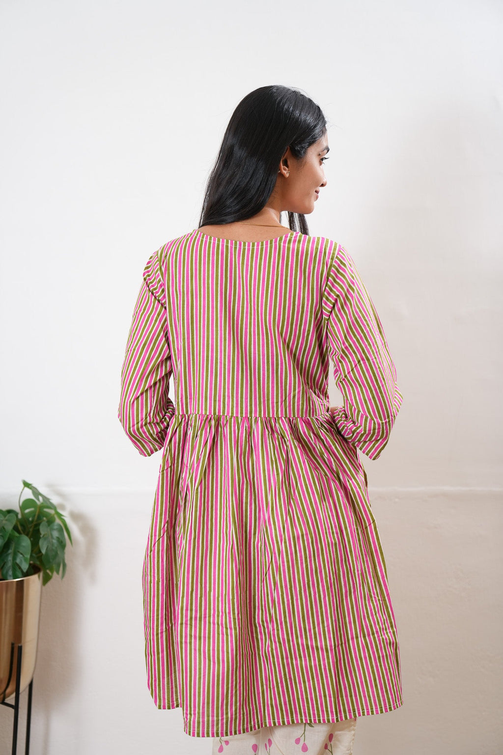 Pink stripes cotton maternity nursing Comfies