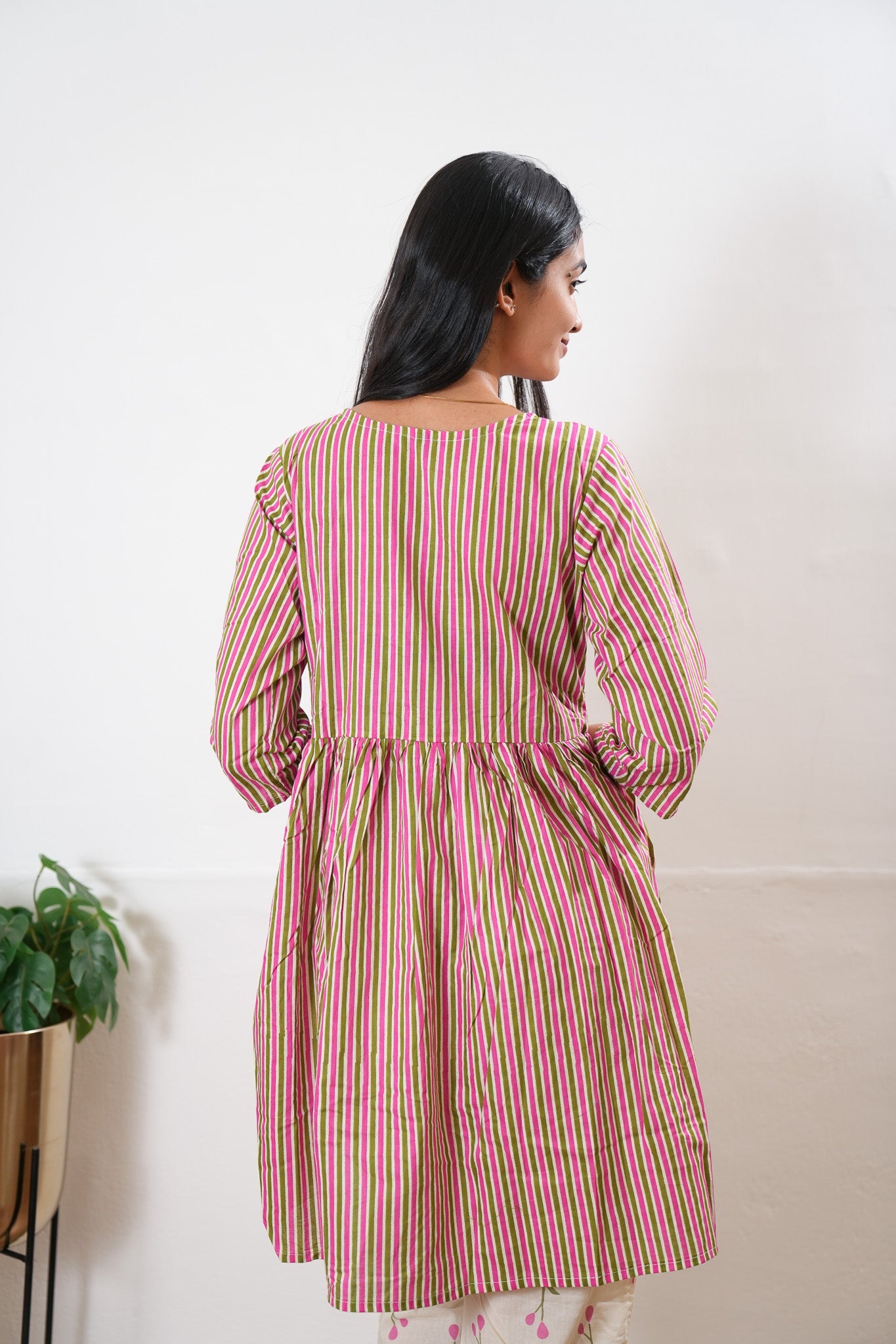 Pink stripes cotton maternity nursing Comfies