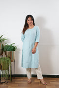 Baby blue cotton co-ord set