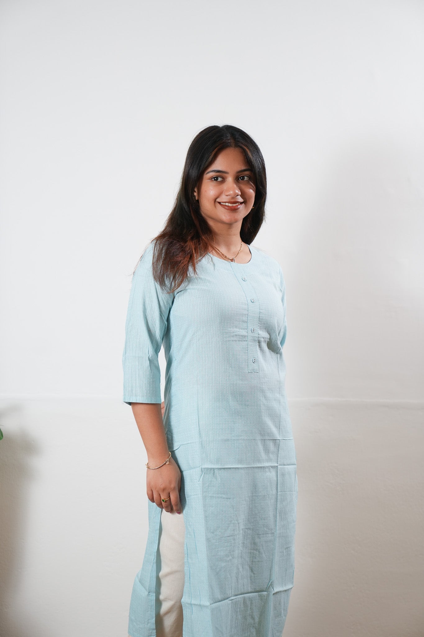 Baby blue cotton co-ord set