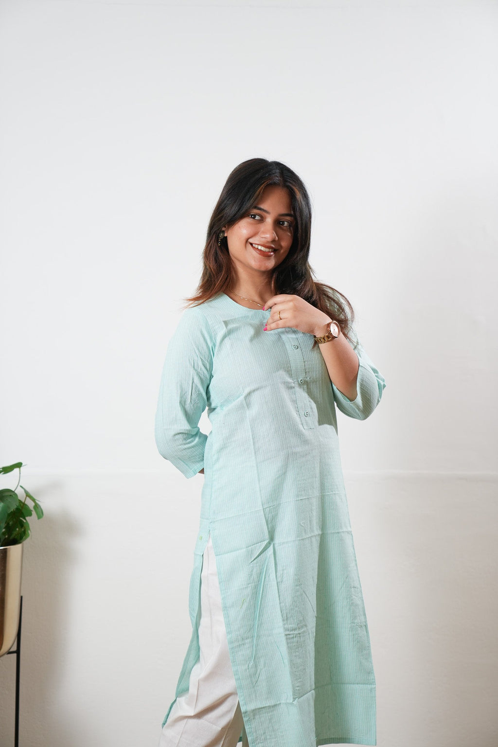 Light green cotton co-ord set
