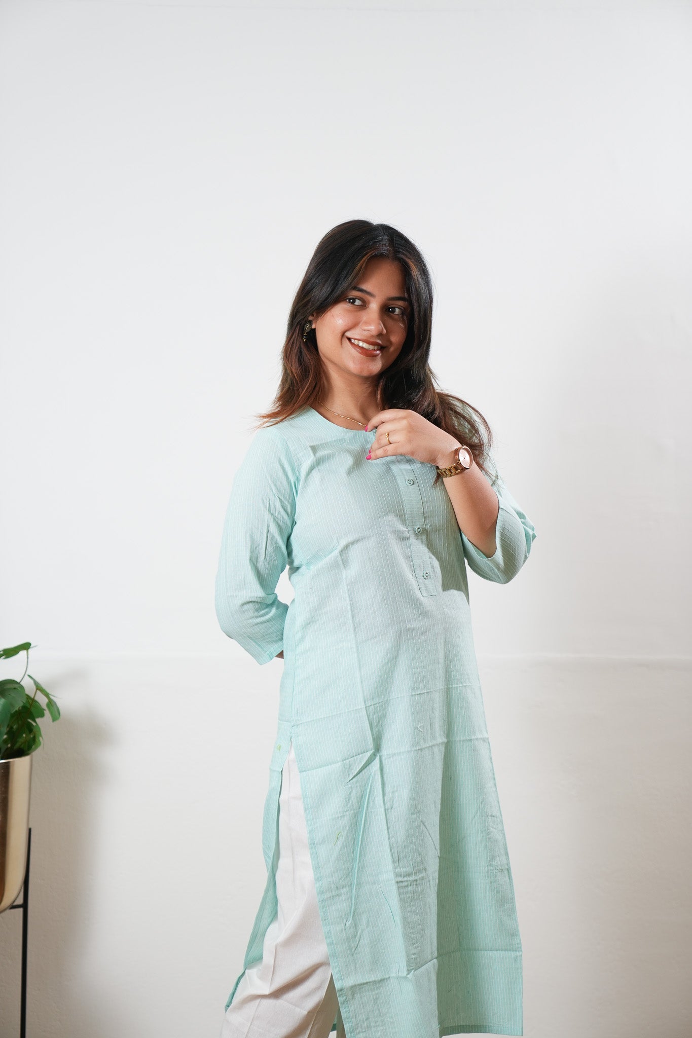 Light green cotton co-ord set