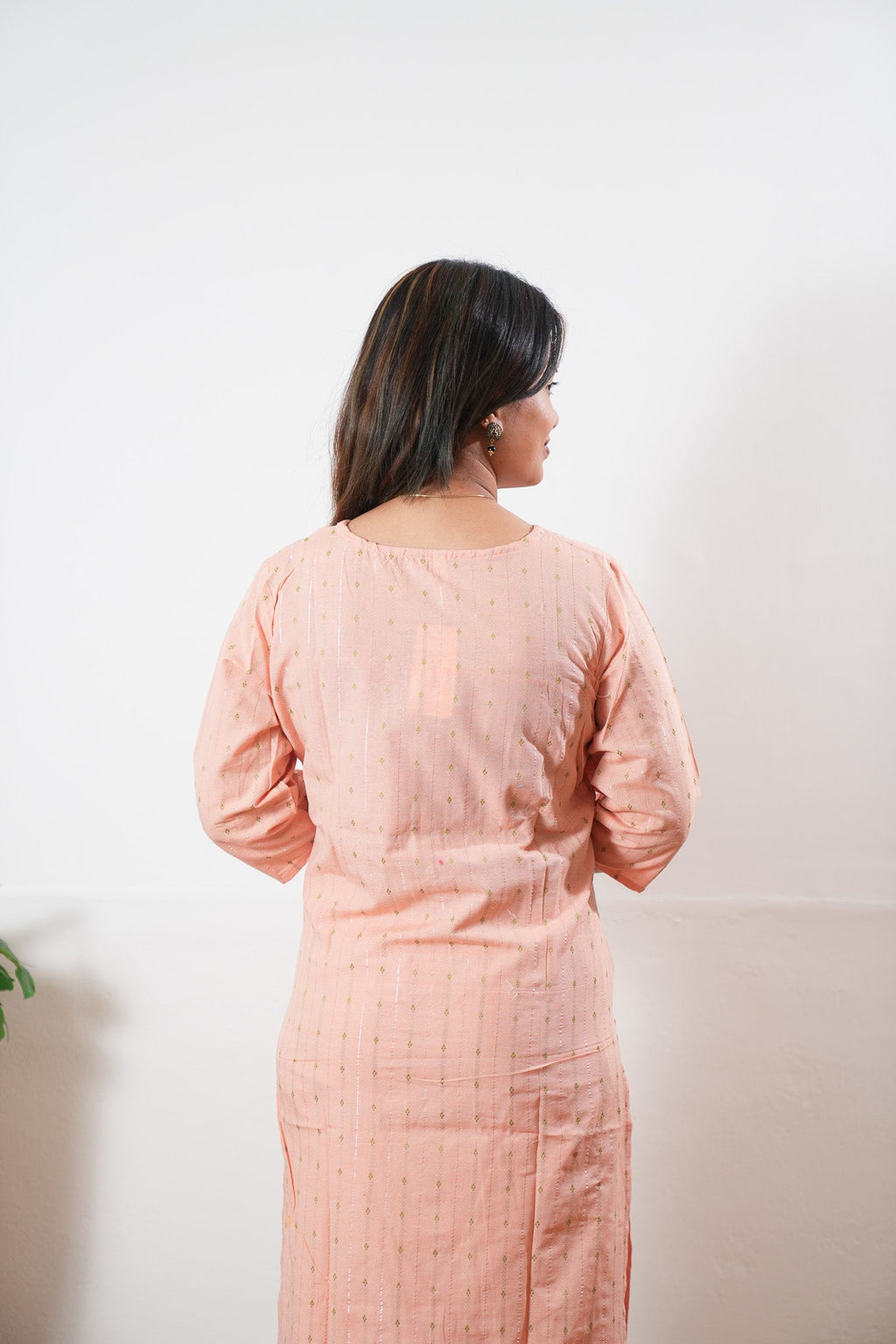 Peach cotton co-ord set