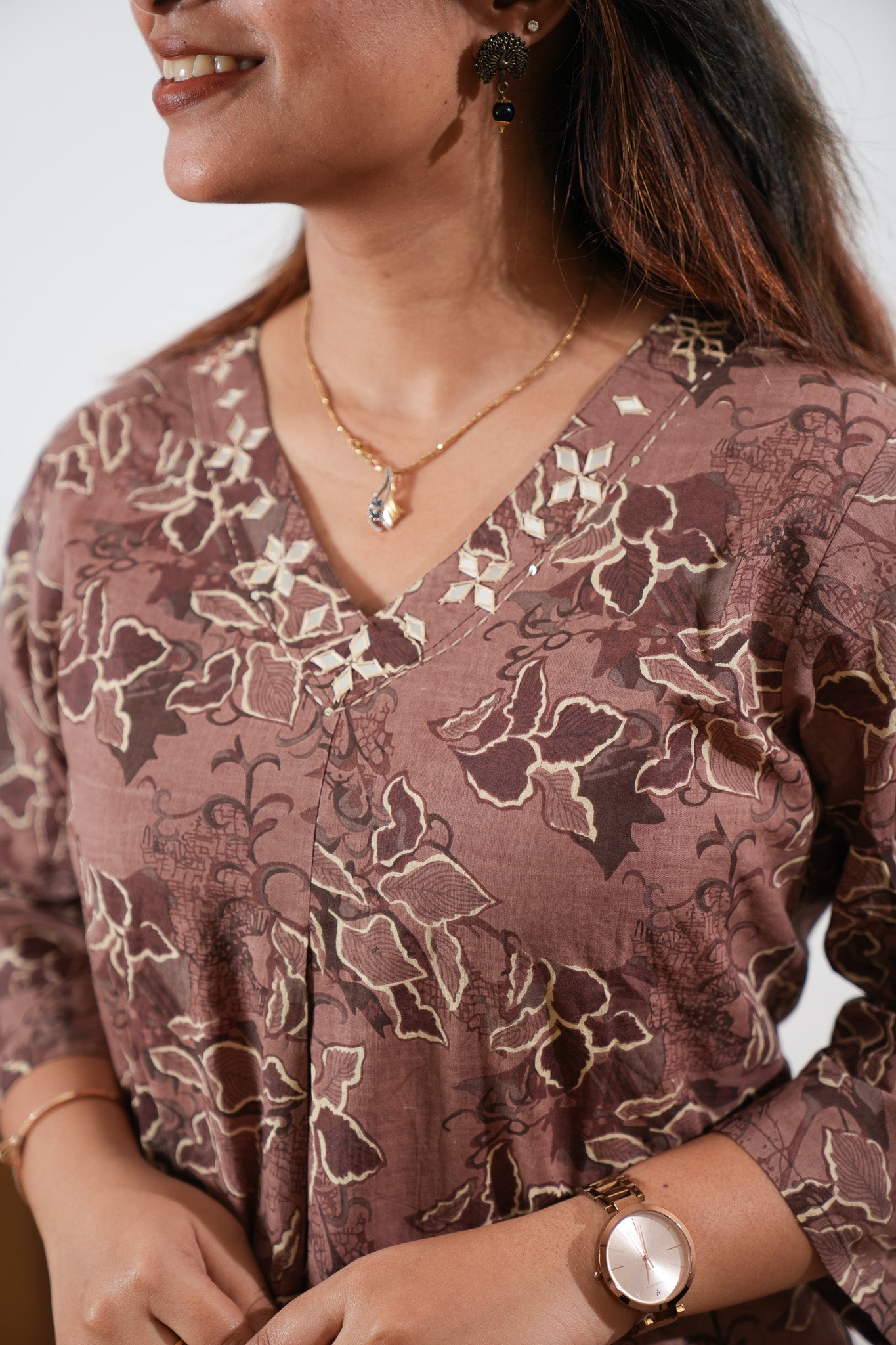 Rose taupe cotton co-ords set