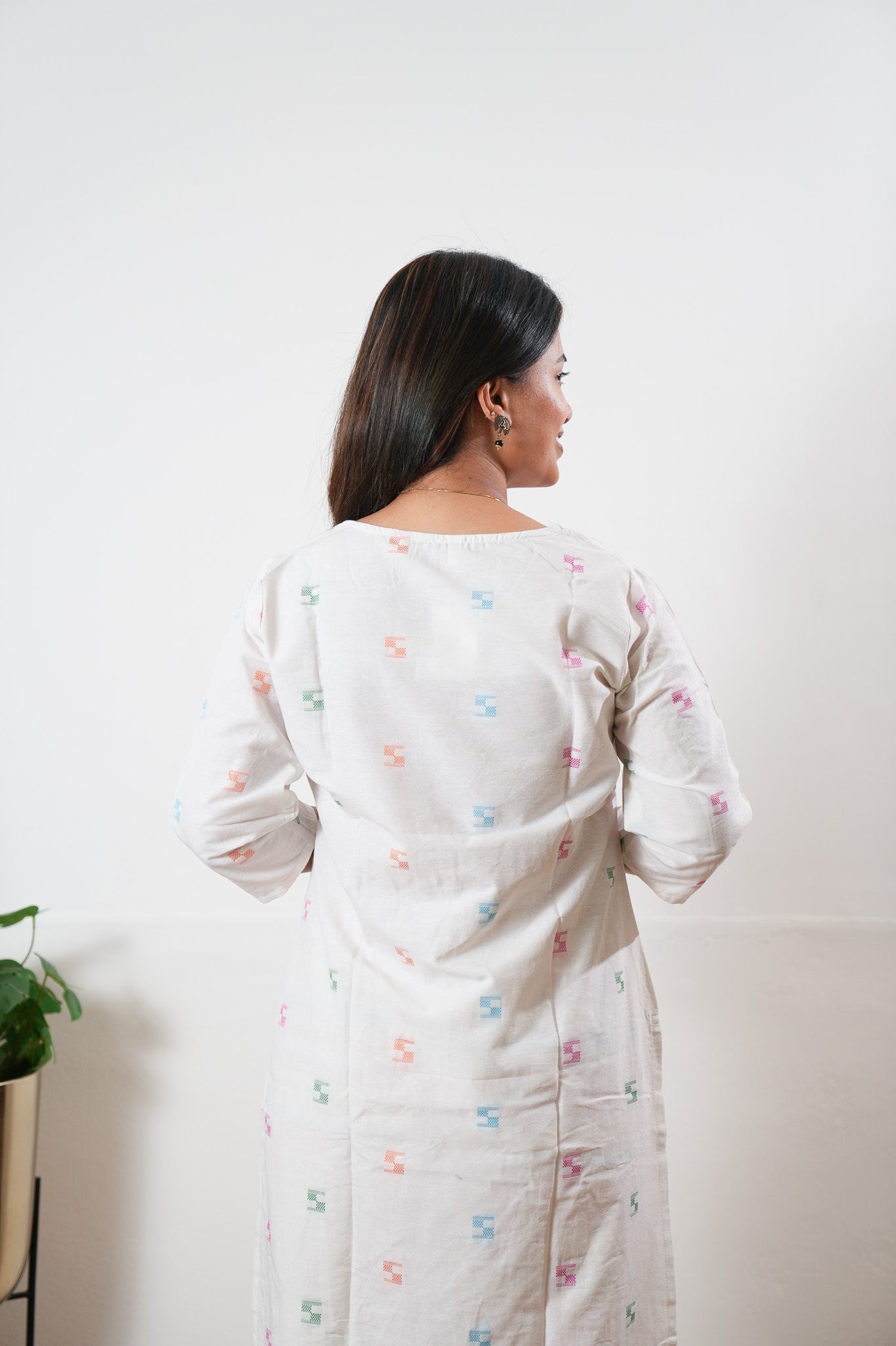 White cotton co-ord set