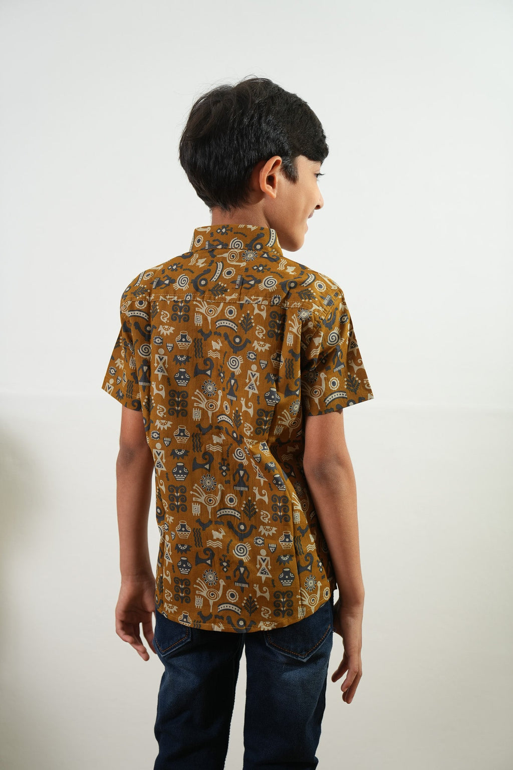 Mustard cotton shirt