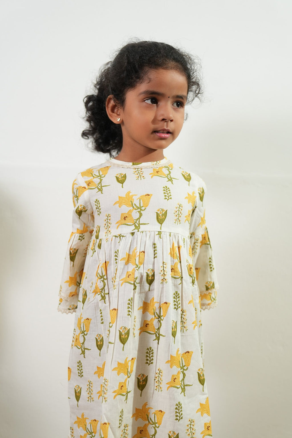 Bell flower cotton frock
