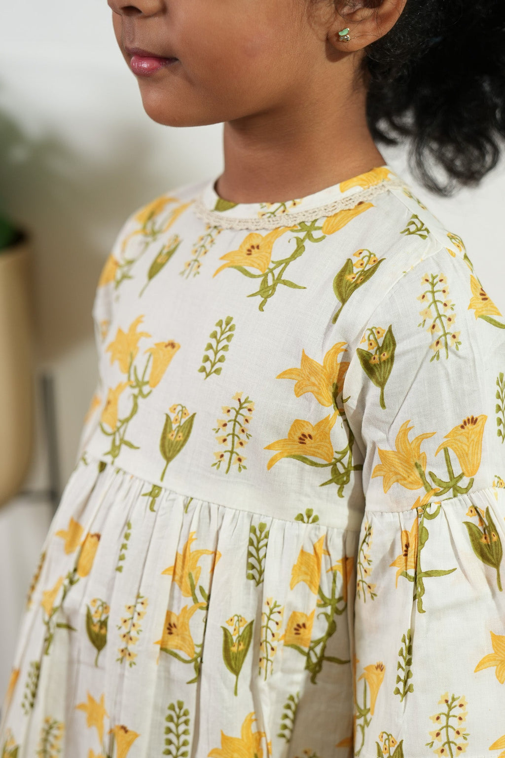 Bell flower cotton frock