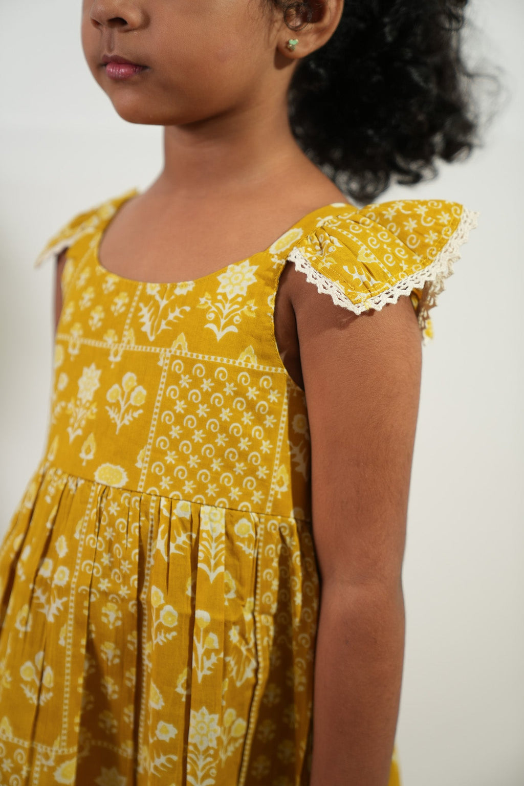 Mustard cotton frock