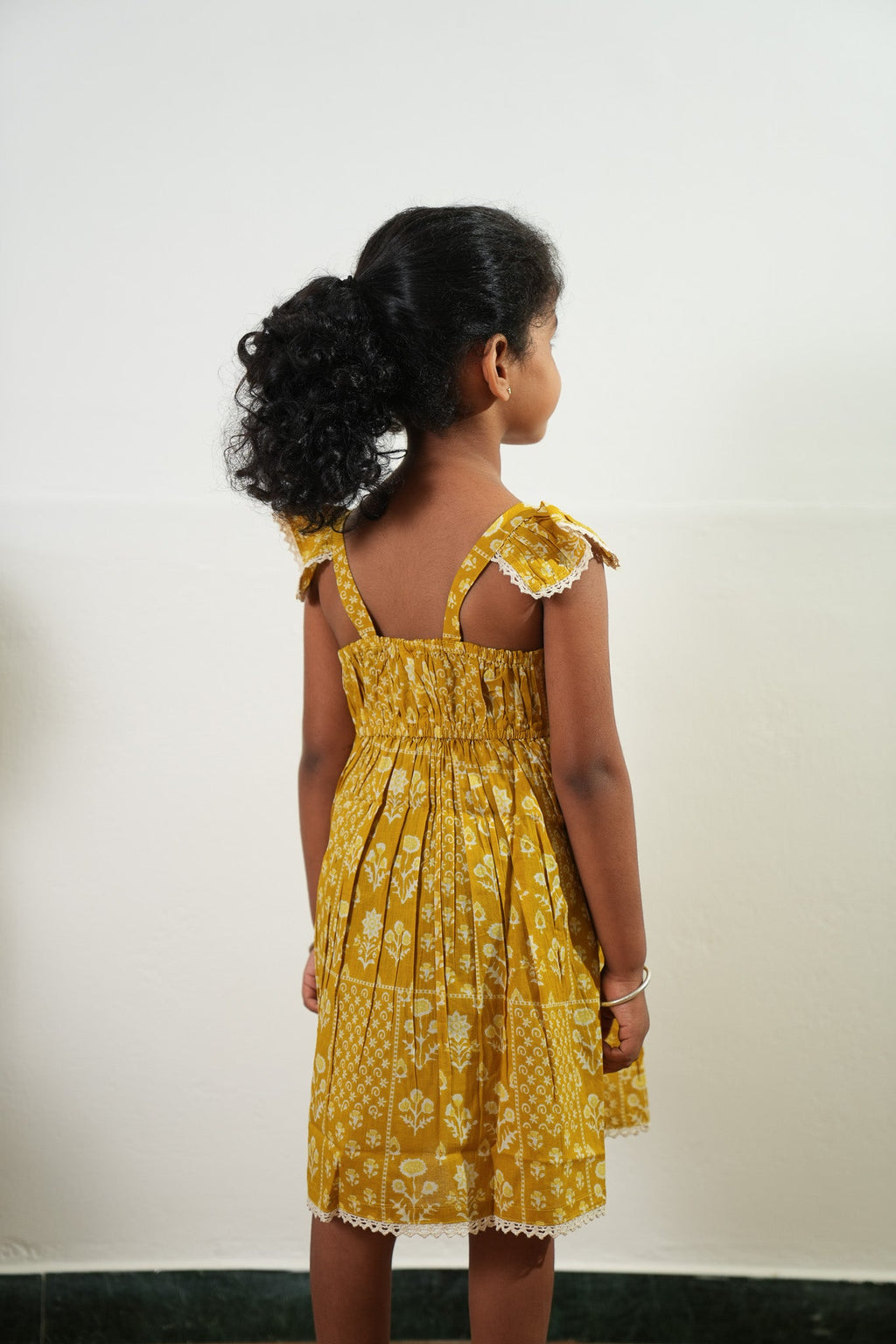 Mustard cotton frock