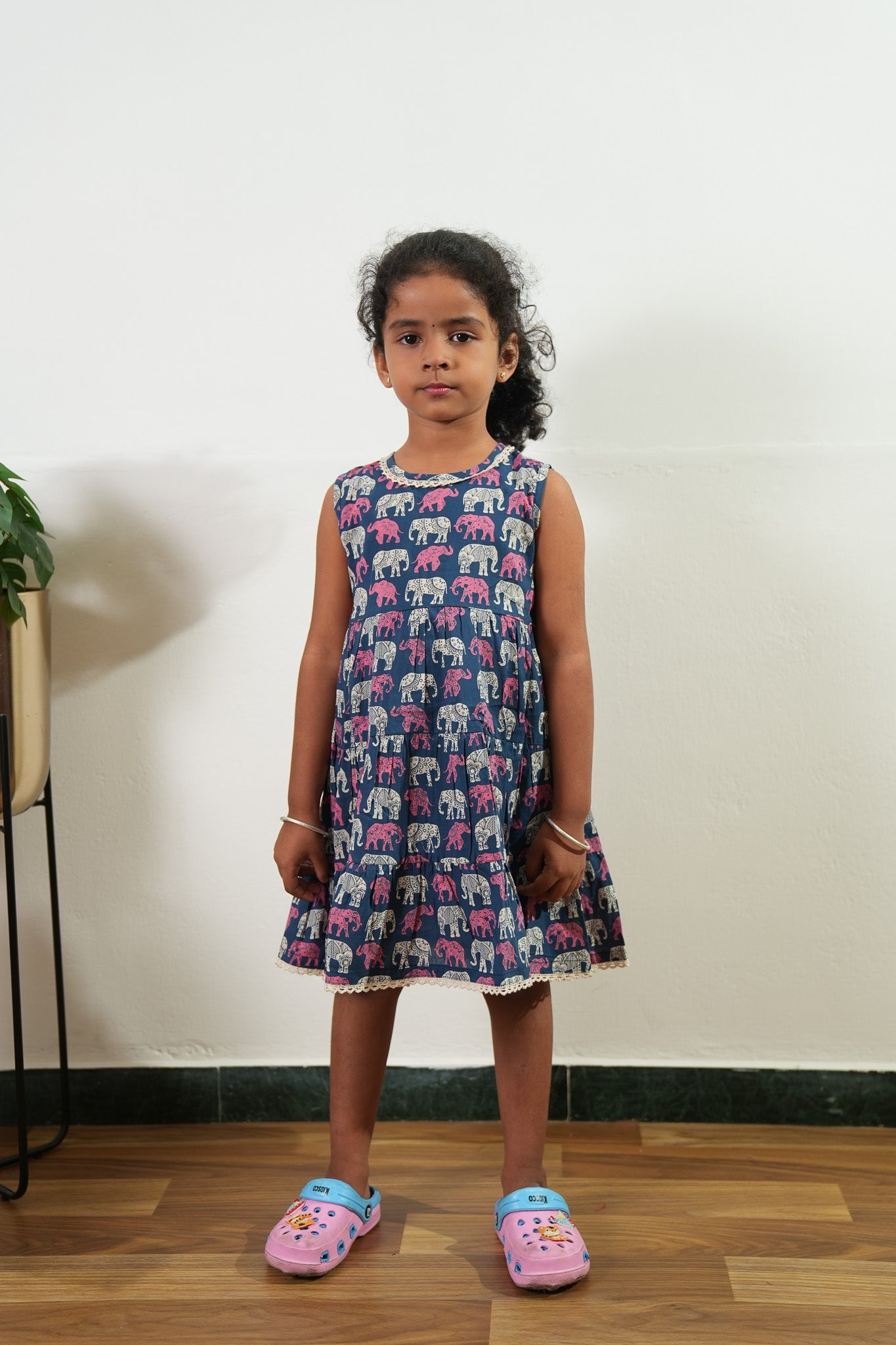 Elephant cotton frock