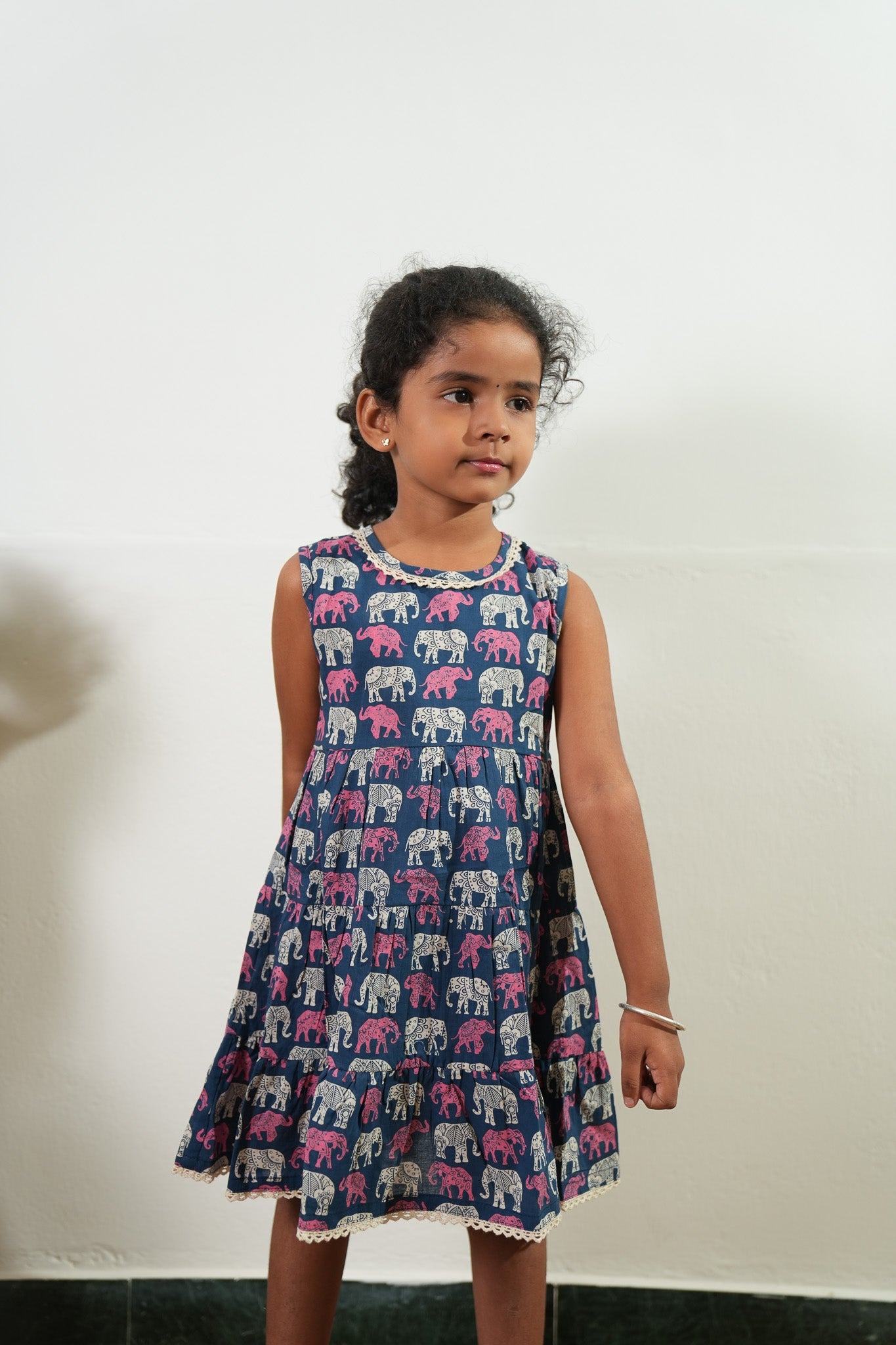 Elephant cotton frock