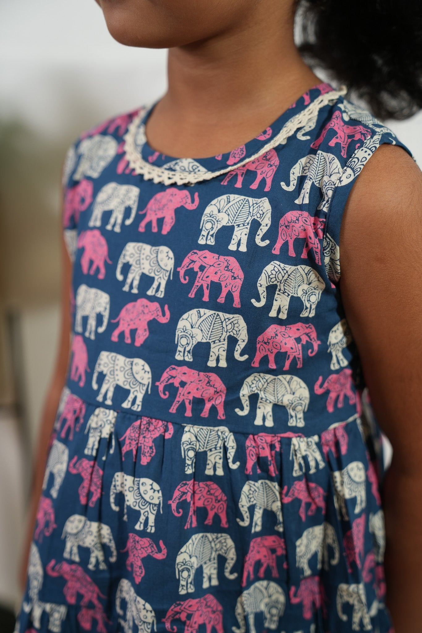 Elephant cotton frock