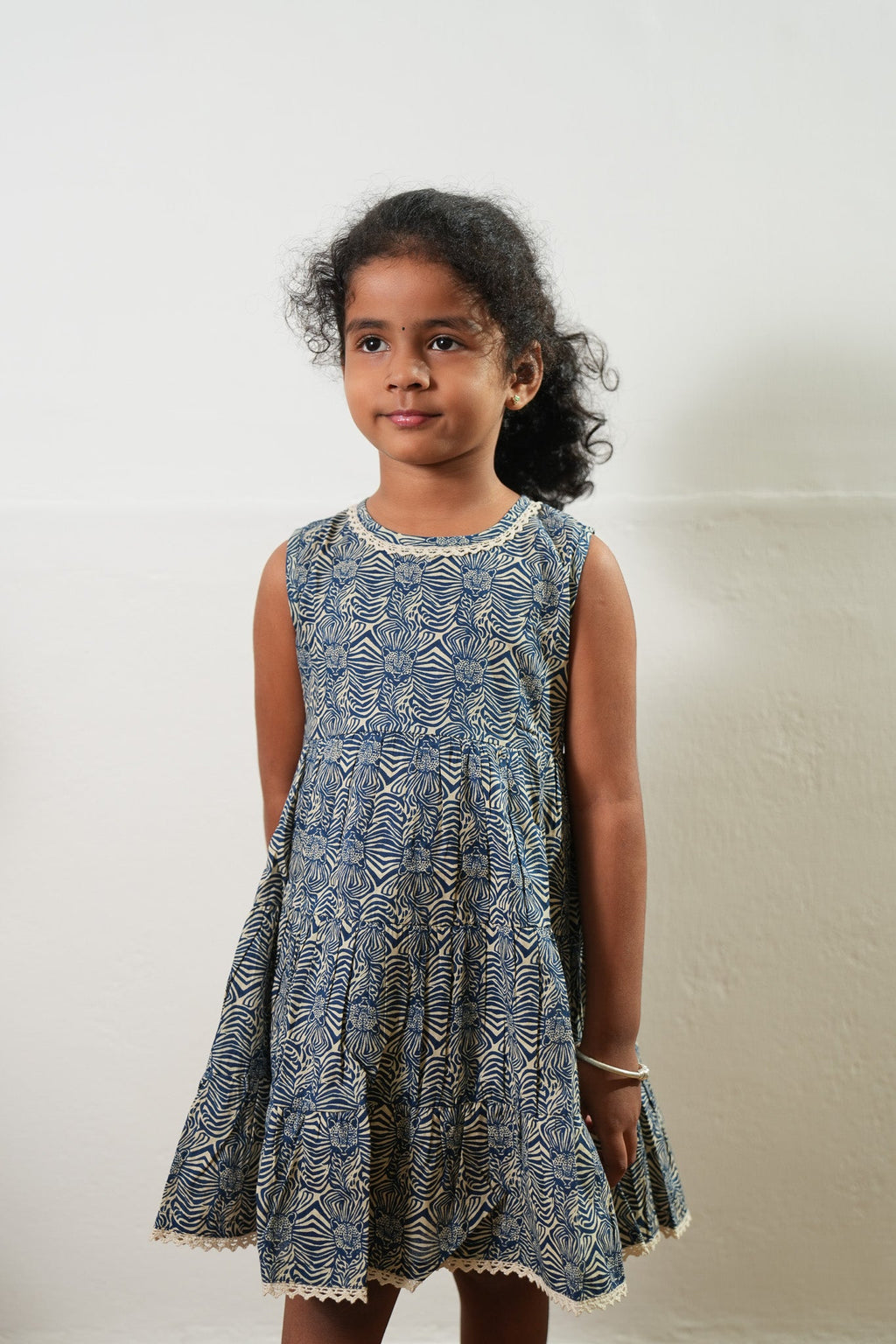 Tiger cotton frock
