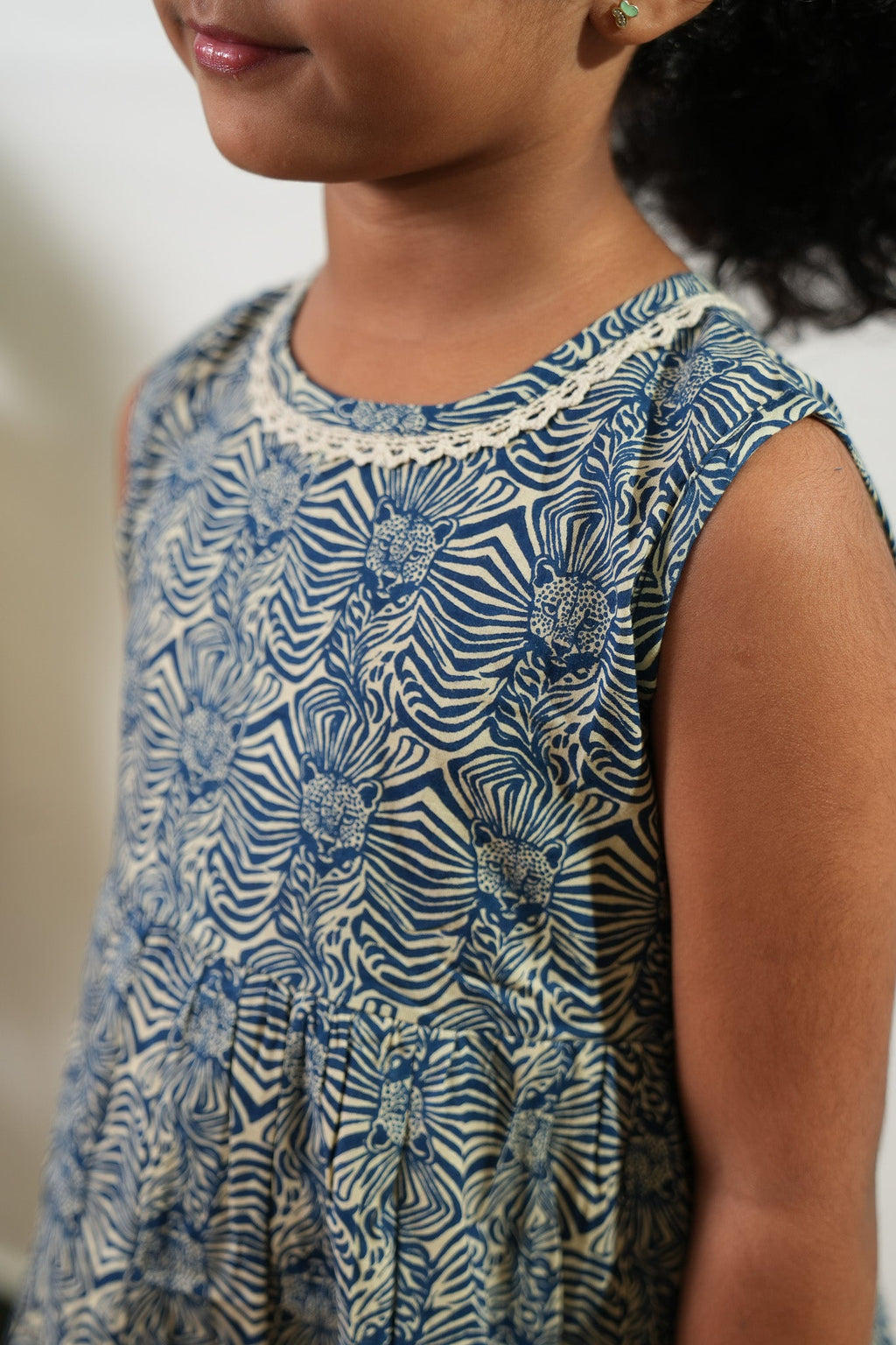 Tiger cotton frock