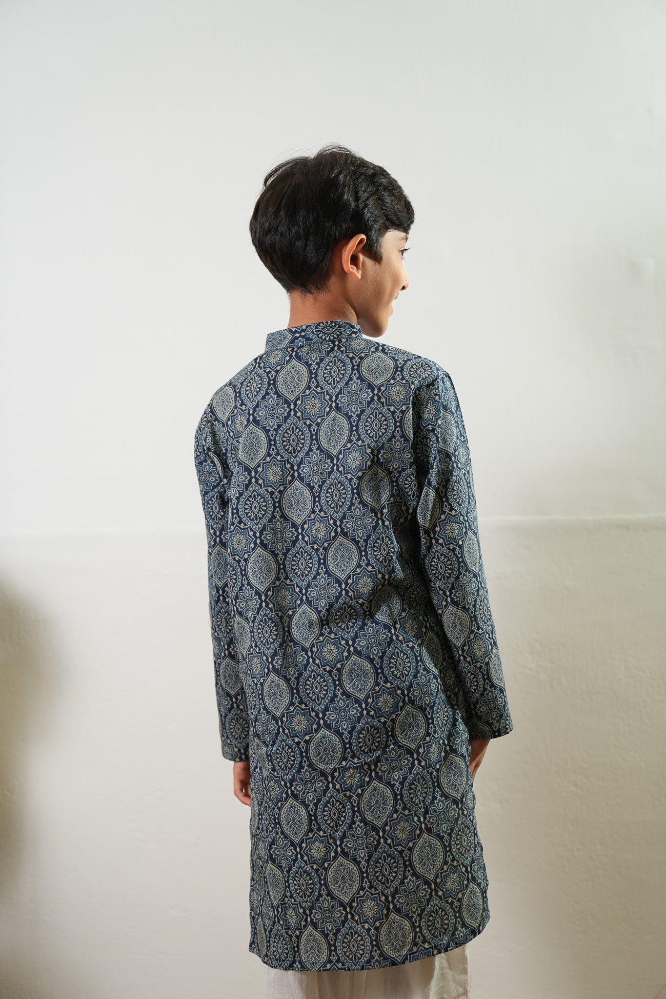 Temple cotton kurta set