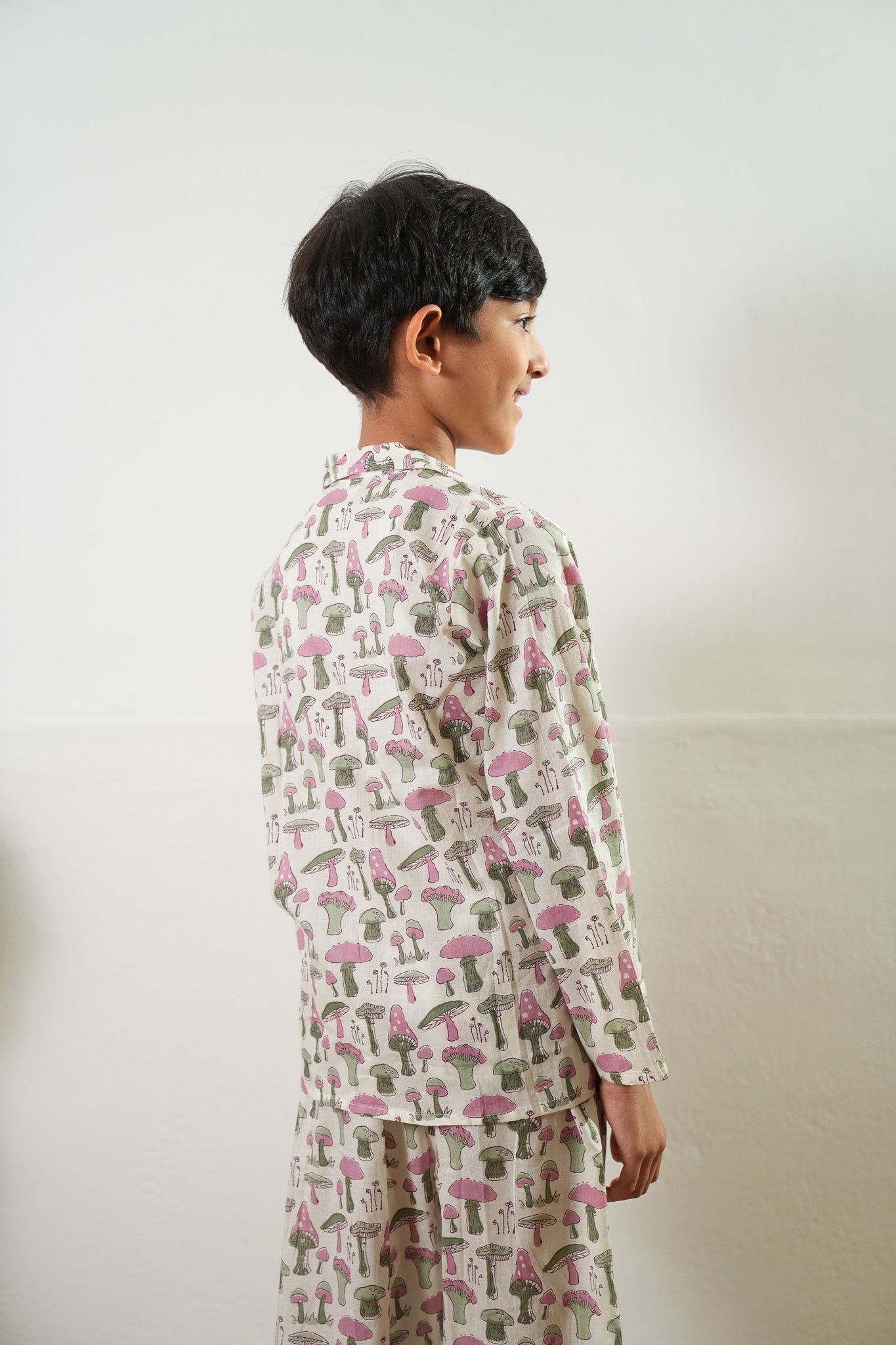 Mushroom cotton unisex night suit