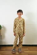 Stripes cotton unisex night suit