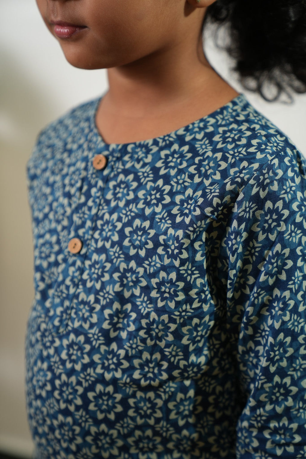 Indigo cotton kurta