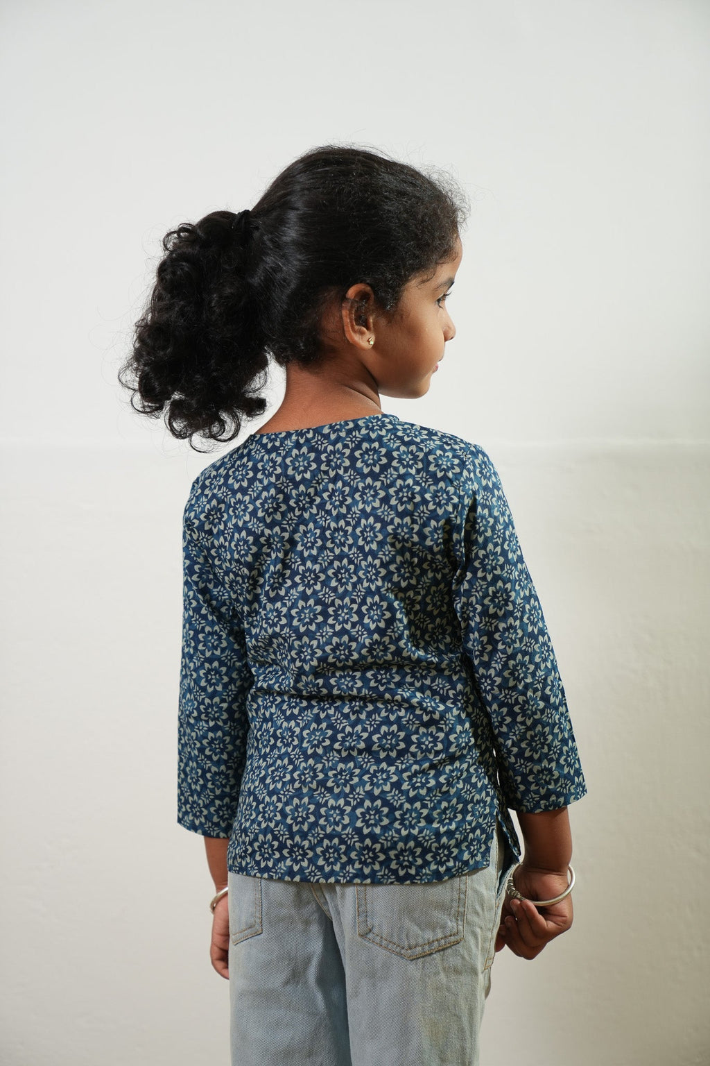 Indigo cotton kurta