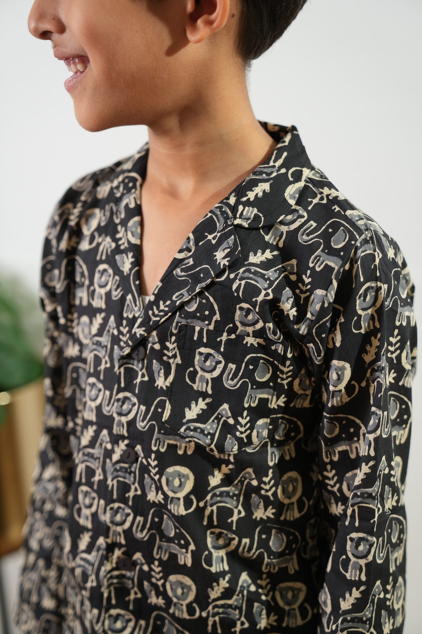 Roar cotton unisex night suit