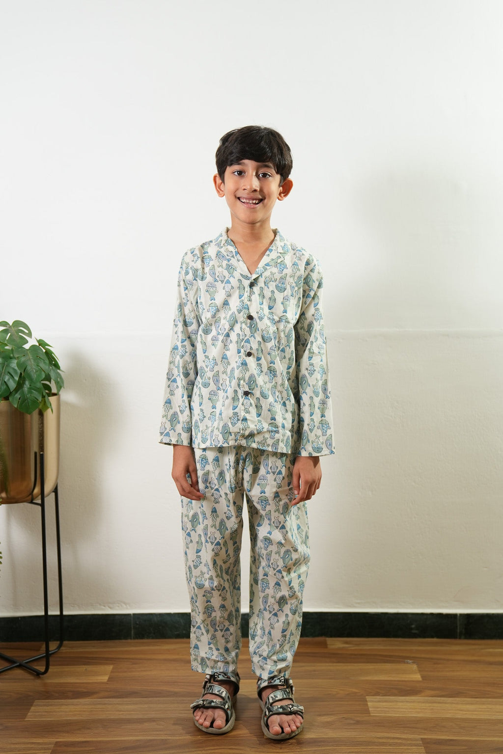 Pisces cotton unisex night suit