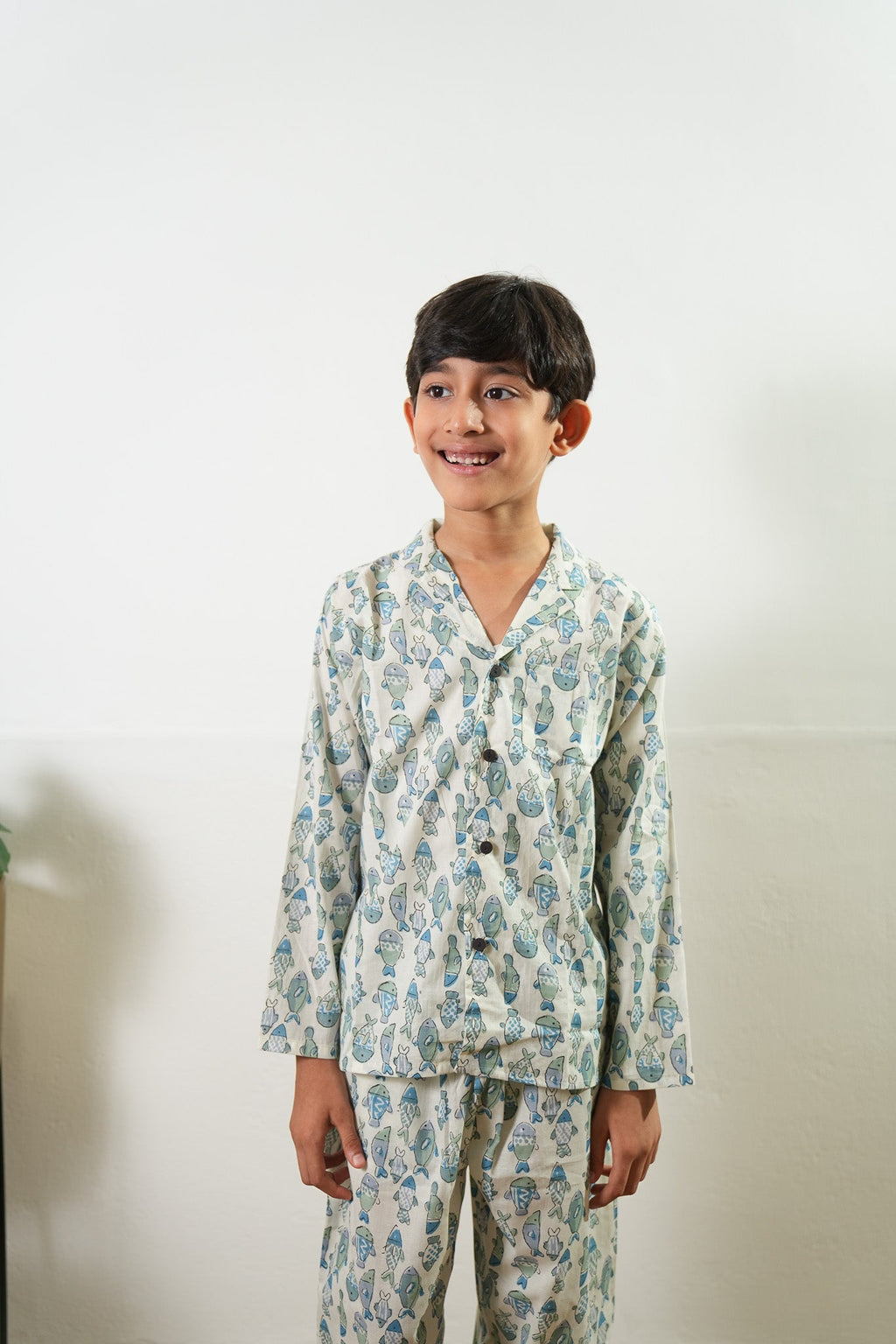 Pisces cotton unisex night suit