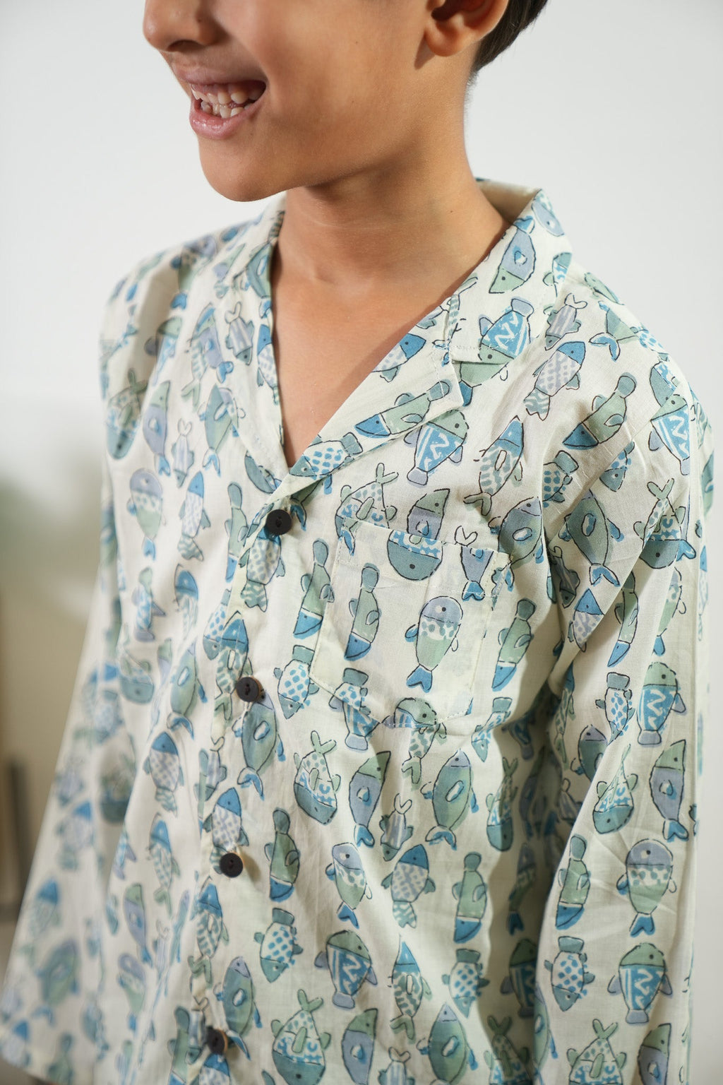 Pisces cotton unisex night suit
