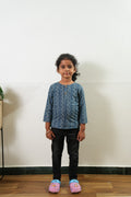 Indigo stripes cotton kurta
