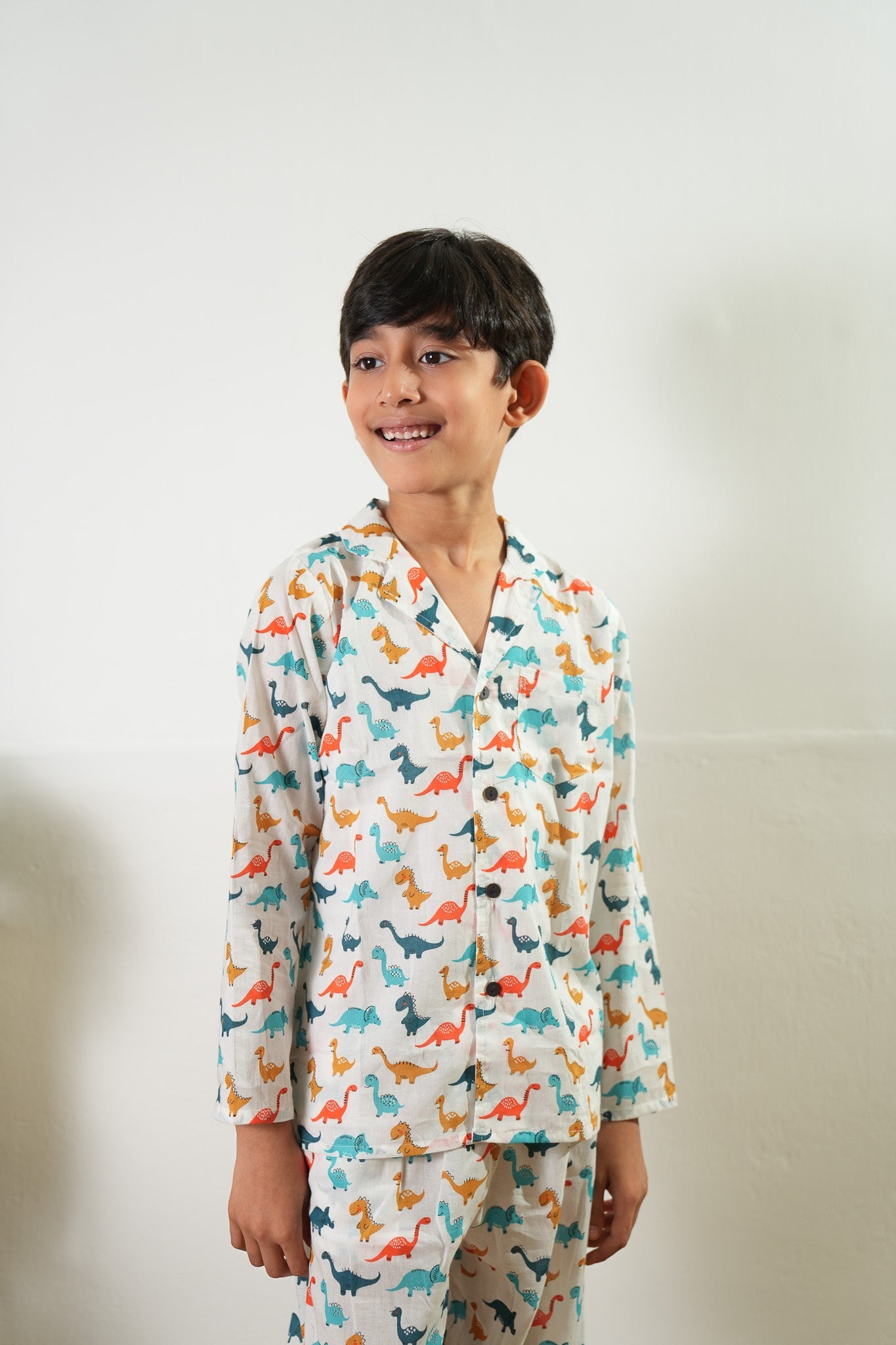 Dino cotton unisex night suit