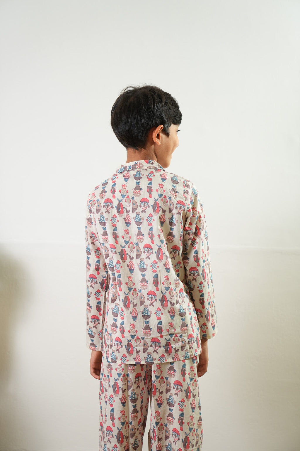 Sea cotton unisex night suit