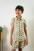 Blue owl cotton co-ords set