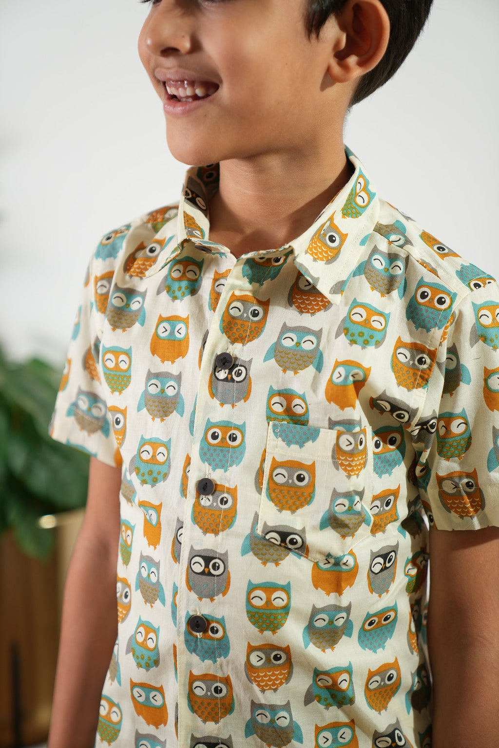 Blue owl cotton co-ords set