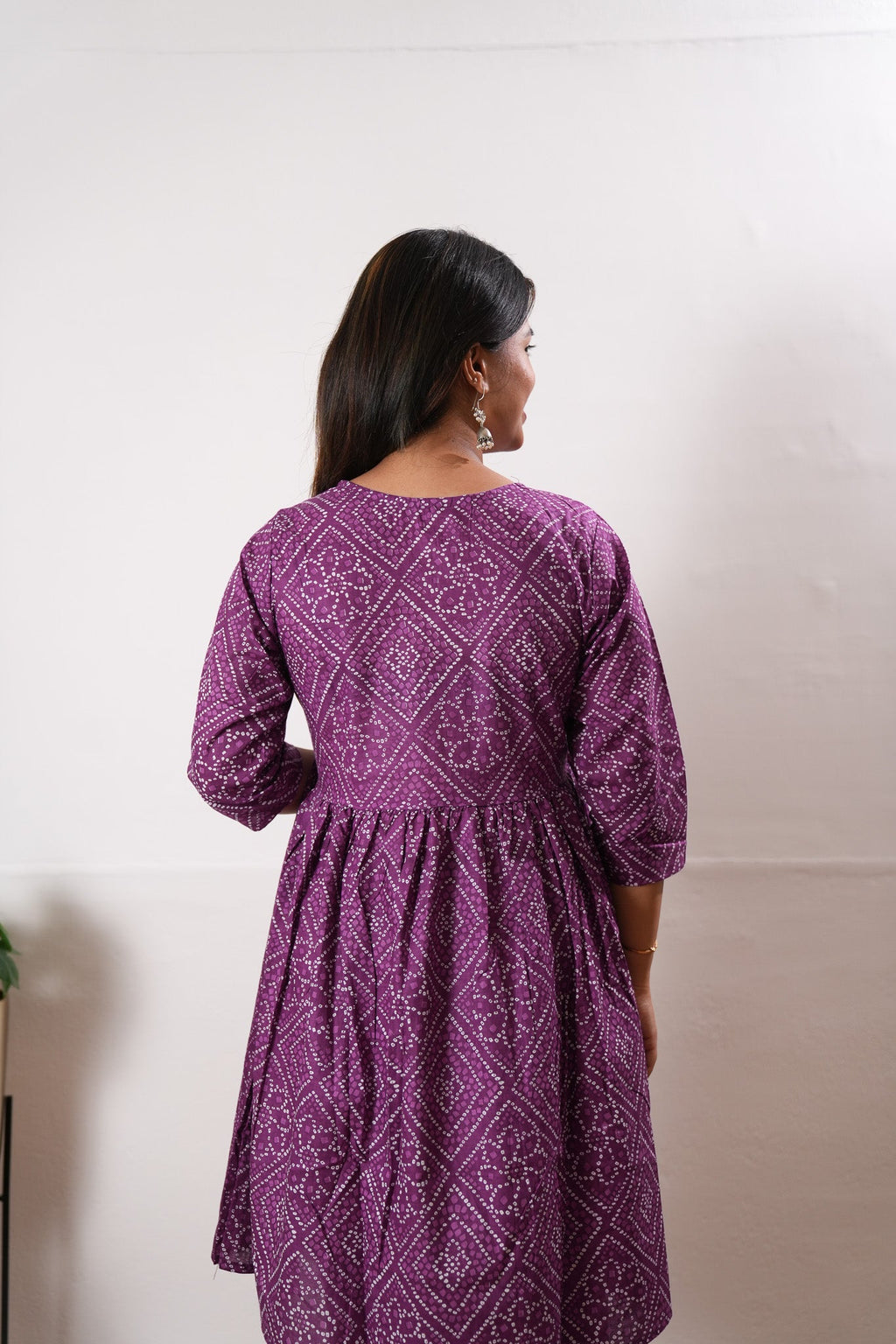 Purple cotton maternity nursing comfies