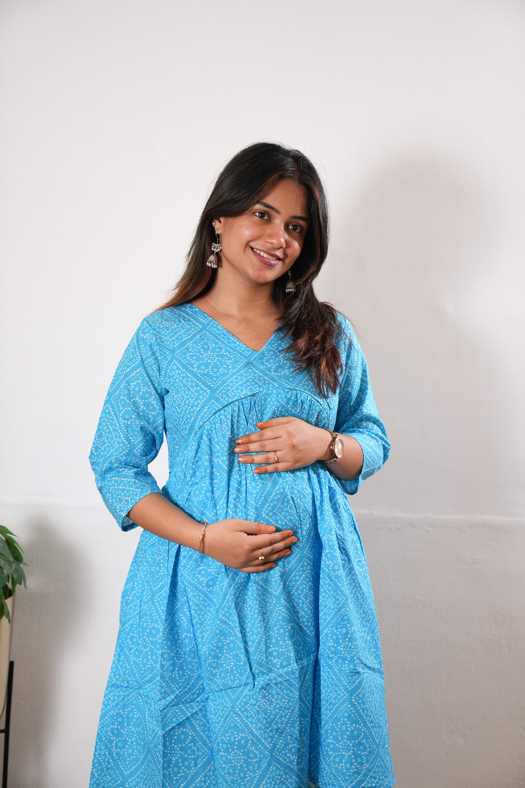 Sky blue cotton maternity nursing Comfies