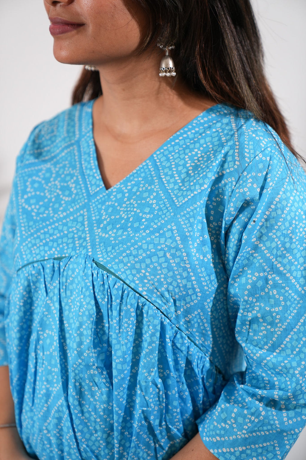 Sky blue cotton maternity nursing Comfies