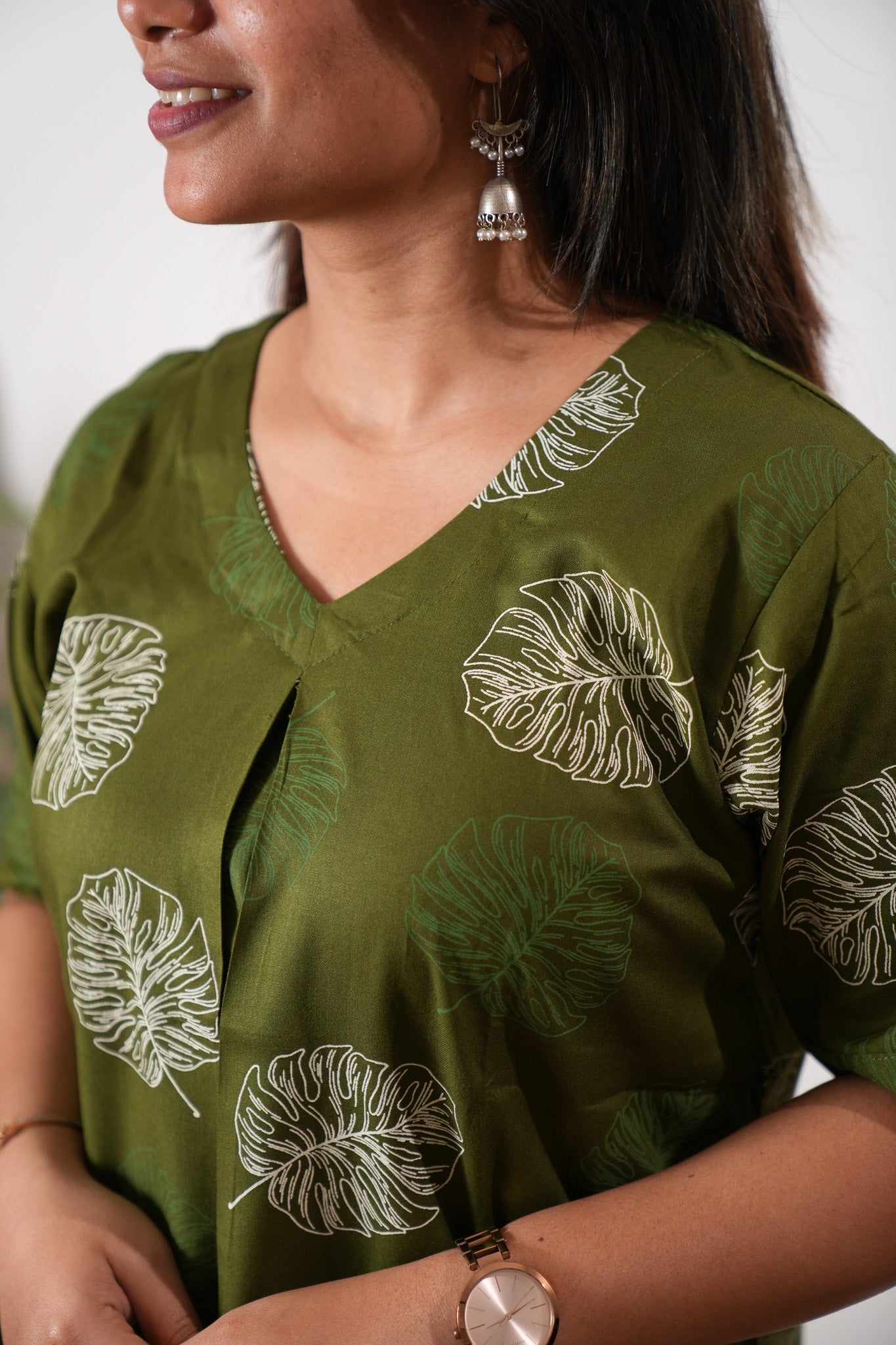 Olive maple cotton lounge sleep wear