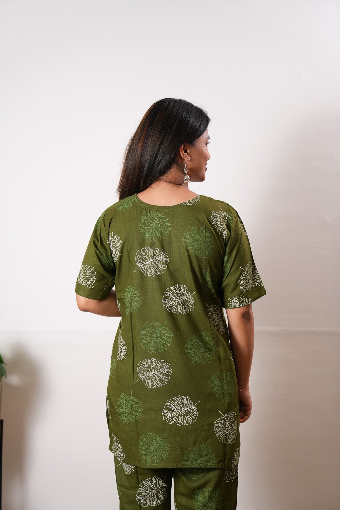 Olive maple cotton lounge sleep wear