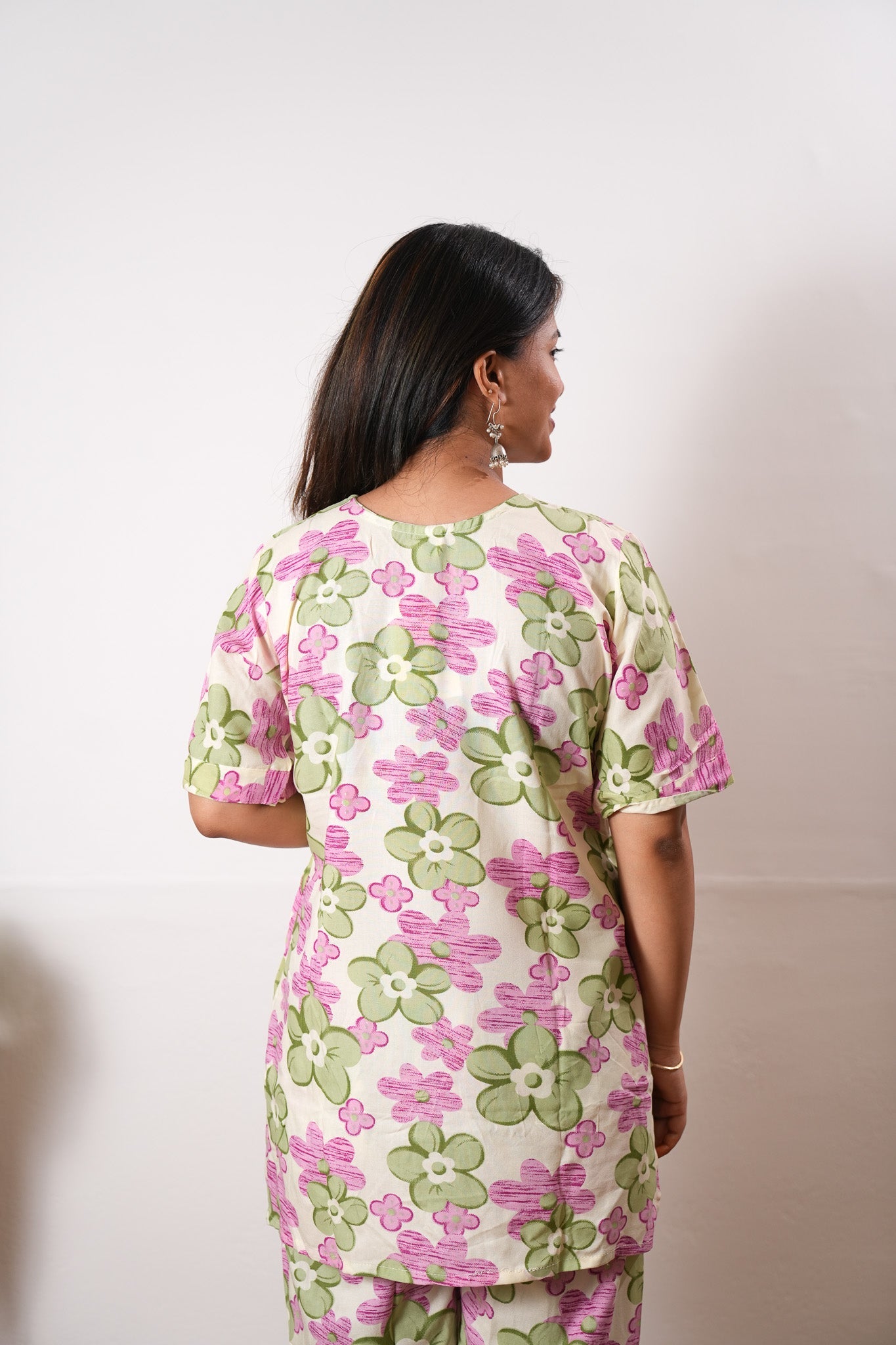 Pink daisies cotton lounge sleep wear